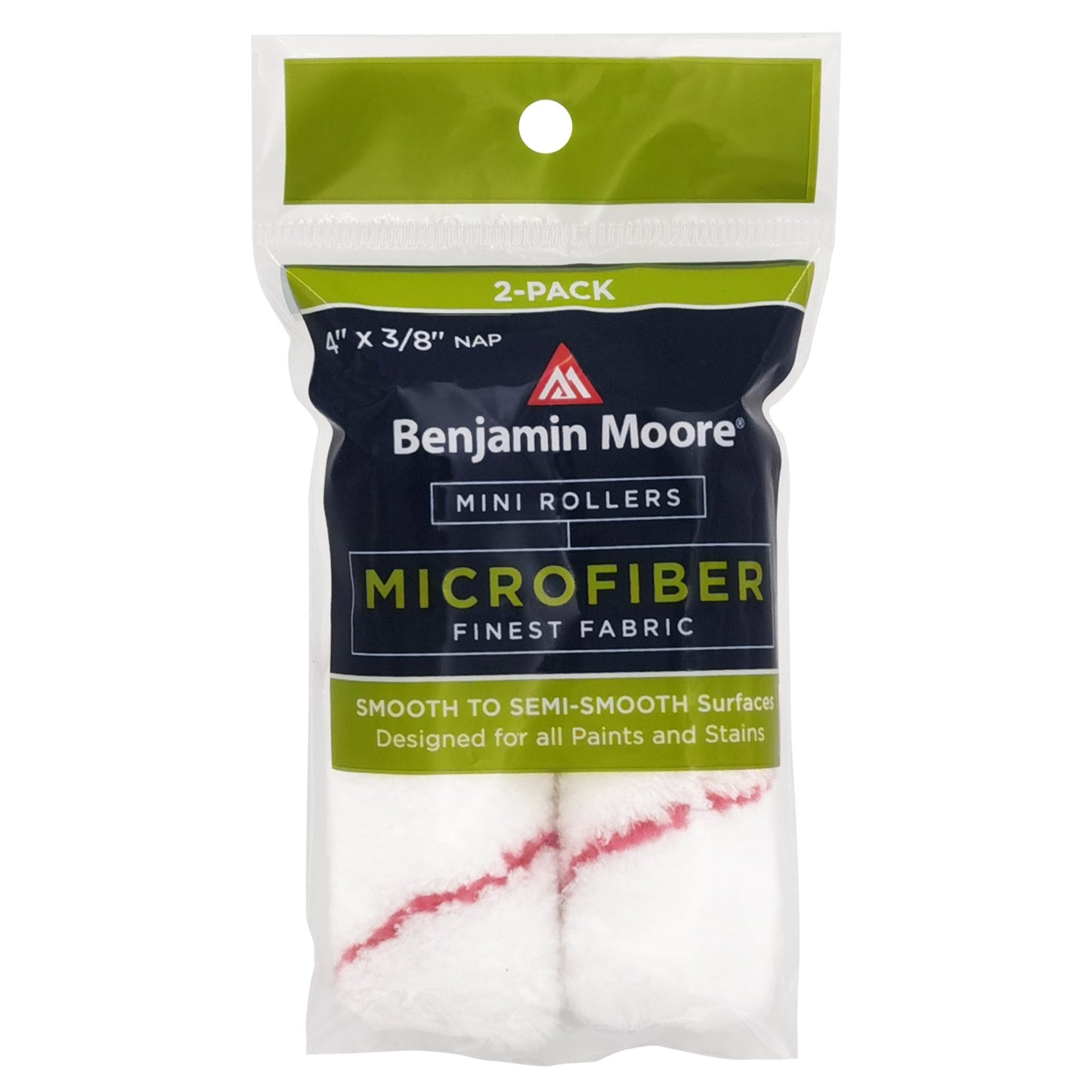 2PK 4" X 3/8" Microfiber Mini Roller Covers
