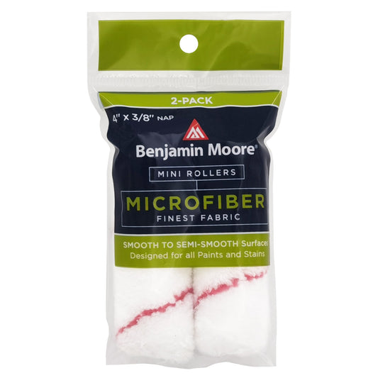 2PK 4" X 3/8" Microfiber Mini Roller Covers