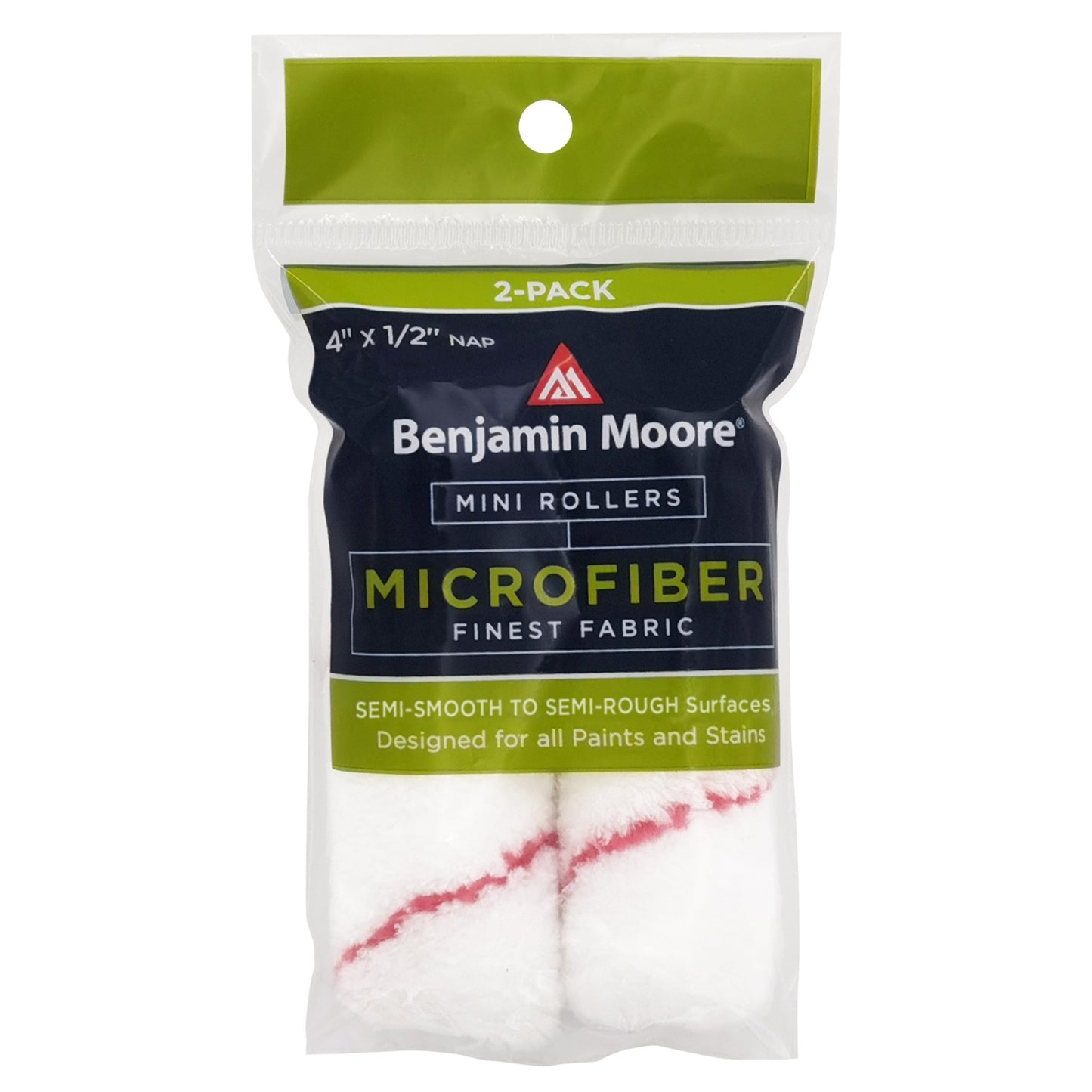 2PK 4" X 1/2" Microfiber Mini Roller Covers